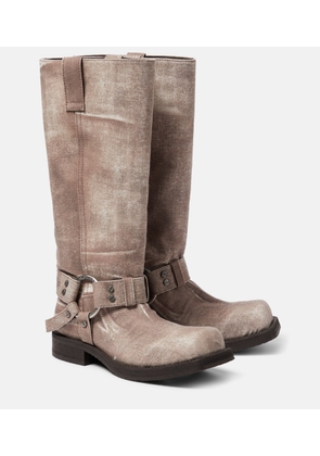 Acne Studios Balius 35 printed knee-high boots