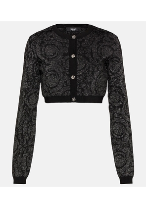 Versace Barocco cropped cardigan