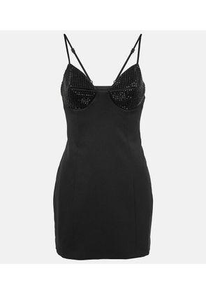 Area Crystal-embellished minidress