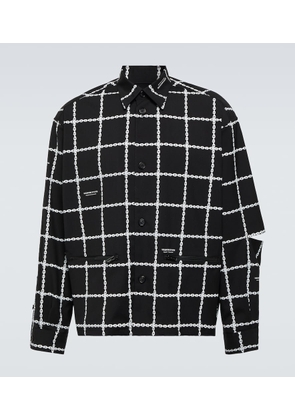 Undercover Printed wool-blend jacket