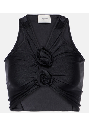 Coperni Floral jersey top