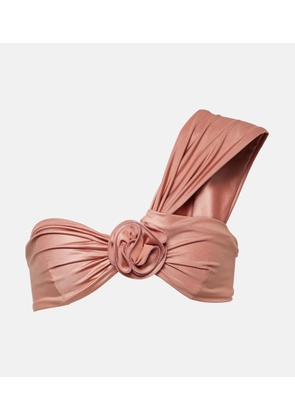 Magda Butrym Floral-applique bikini top