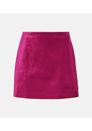 Veronica Beard Ohemia velvet miniskirt