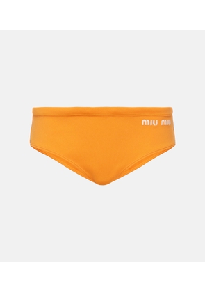 Miu Miu Logo bikini bottoms