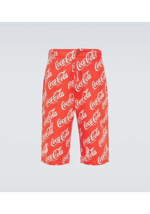 ERL Printed cotton canvas Bermuda shorts