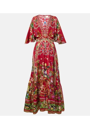 Camilla Printed silk maxi dress