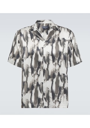 Frescobol Carioca Roberto printed silk bowling shirt