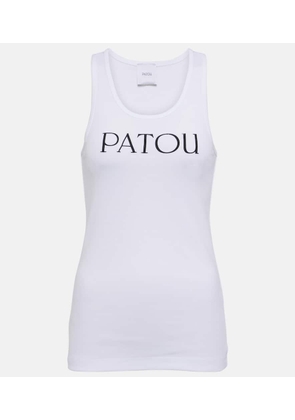 Patou Logo cotton jersey tank top