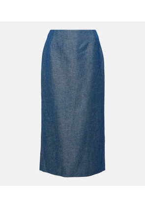 Gabriela Hearst Manuela wool and linen maxi skirt