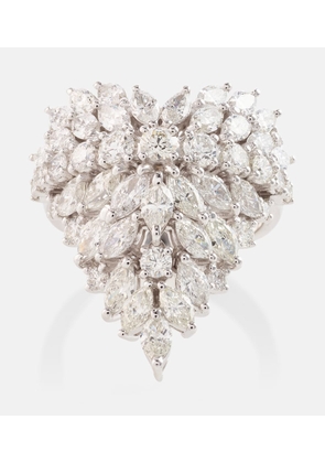 Yeprem Y-Not 18kt white gold ring with diamonds