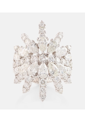 Yeprem Y-Not 18kt white gold ring with diamonds