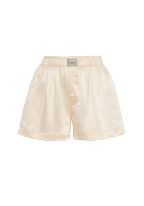Comme Si Classica Silk Charmeuse Boxer Shorts - Moda Operandi