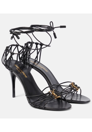 Saint Laurent Babylone 90 leather sandals