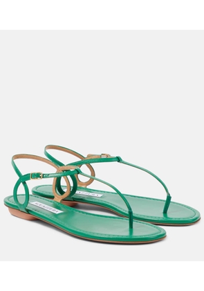 Aquazzura Almost Bare leather thong sandals