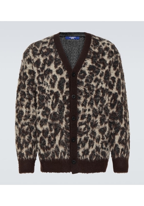Junya Watanabe Leopard-print jacquard cardigan