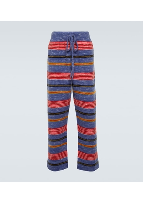The Elder Statesman Jasper striped cashmere-blend pants