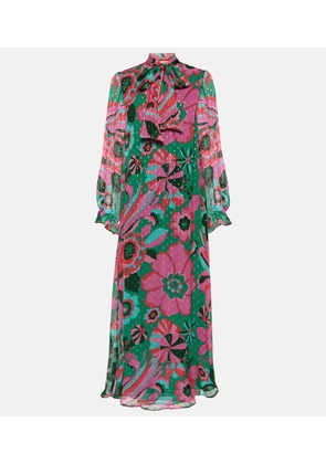 Rixo Ferne floral georgette maxi dress