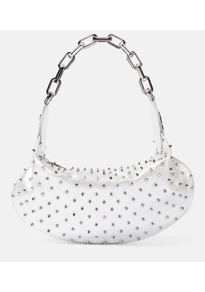 Christian Louboutin Le 54 spiked metallic leather shoulder bag