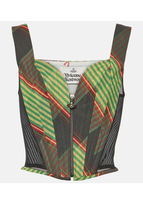 Vivienne Westwood Classic tartan cotton and linen corset