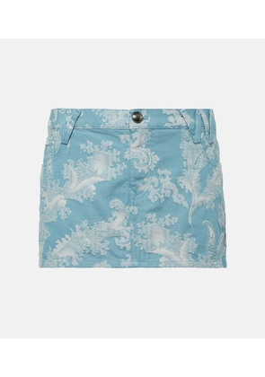 Vivienne Westwood Foam jacquard denim miniskirt