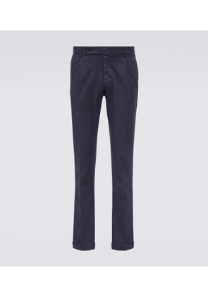 Thom Sweeney Mid-rise slim chinos