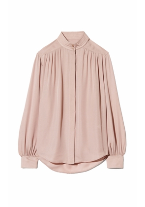 NILI LOTAN Revi Pleated Silk Top - Moda Operandi