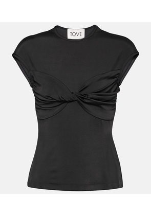Tove Paola twist-detail jersey top