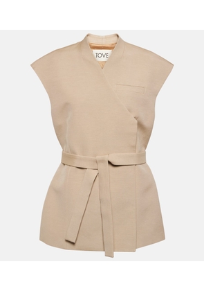 Tove Bonnie cotton-blend vest