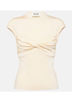 Tove Paola gathered jersey top