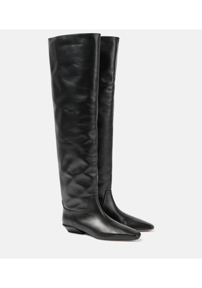Paris Texas Bettina leather over-the-knee boots