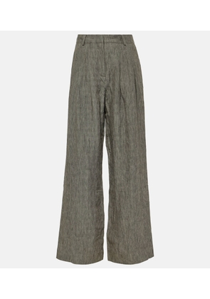 Tove Amadine high-rise linen wide-leg pants