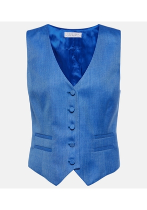 Gabriela Hearst Coleridge wool, silk, and linen vest
