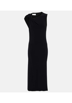 Sportmax Nuble asymmetric jersey midi dress