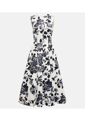 Emilia Wickstead Mara floral twill midi dress