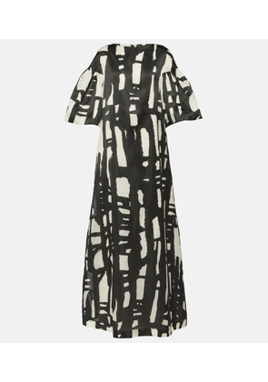 Max Mara Printed silk organza gown