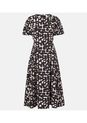 'S Max Mara Callas printed cotton poplin midi dress