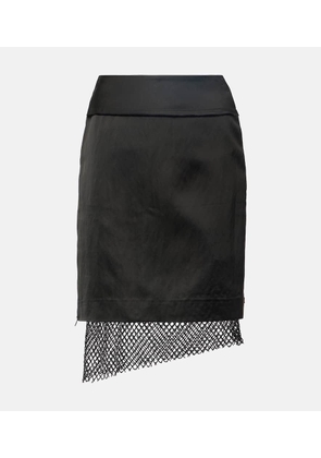 Jacques Wei Satin midi skirt