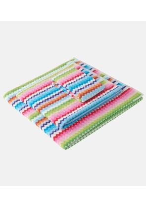 Missoni Riverbero set of 3 Zigzag cotton terry towels