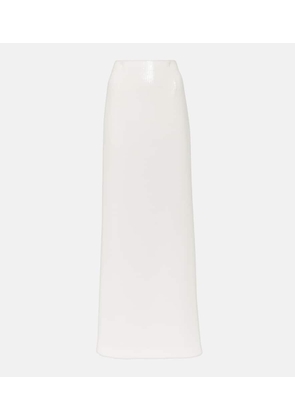 Galvan Bridal Beating Heart sequined maxi skirt