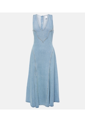 Re/Done Western denim midi dress