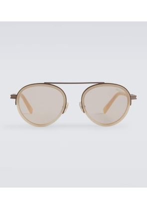 Zegna Orizzonte aviator sunglasses