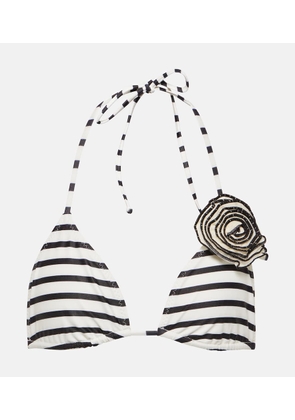 Same Rosette floral-applique bikini top