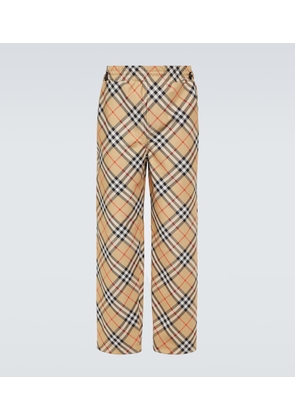Burberry Checked track pants