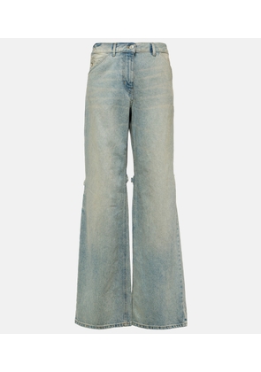 Courreges Sailor mid-rise wide-leg jeans