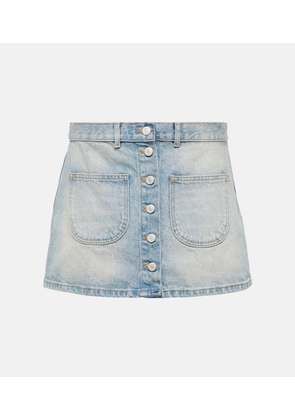 Courreges Multiflex denim miniskirt