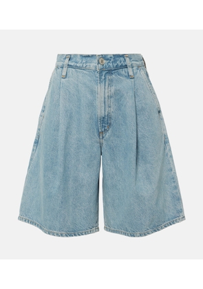 Agolde Ellis mid-rise denim Bermuda shorts
