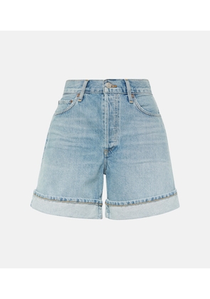 Agolde Dame high-rise denim shorts