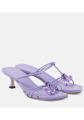 Jimmy Choo Jemma 50 embellished leather mules