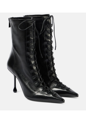Jimmy Choo Scarlett 95 leather lace-up boots