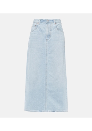 Citizens of Humanity Verona mid-rise denim midi skirt